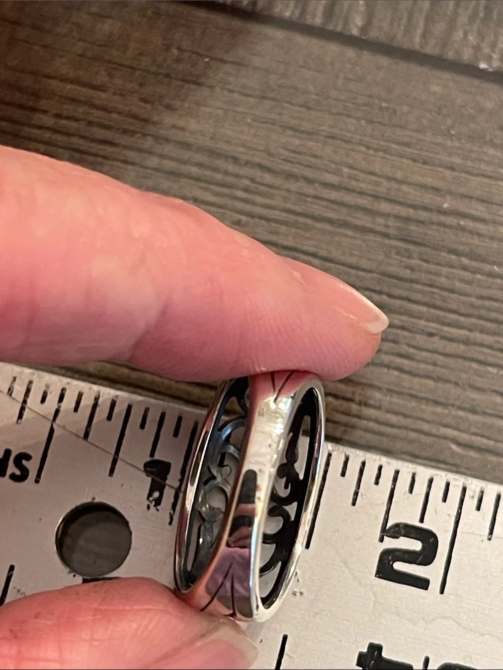Premier Designs “Cellini” Sterling Silver Filigree Ring Approx Size 8